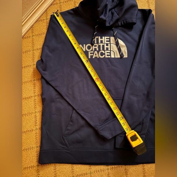 North Face Navy Blue Tekno Logo hoodie NWOT XL - Picture 6 of 11